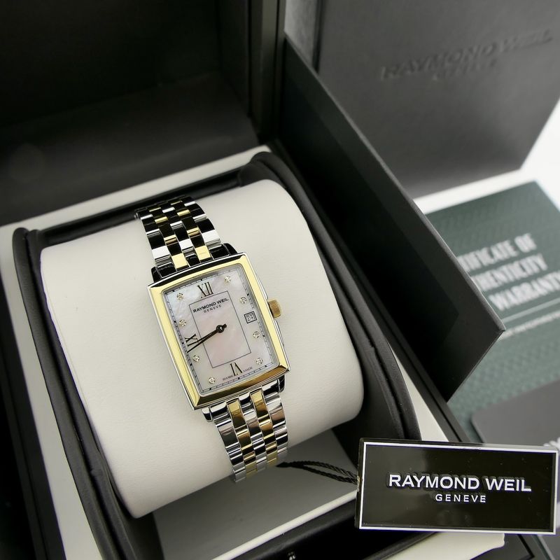 Image 13 of Raymond Weil Toccata 5925-STP-00995; Bi-color women's watch with diamonds