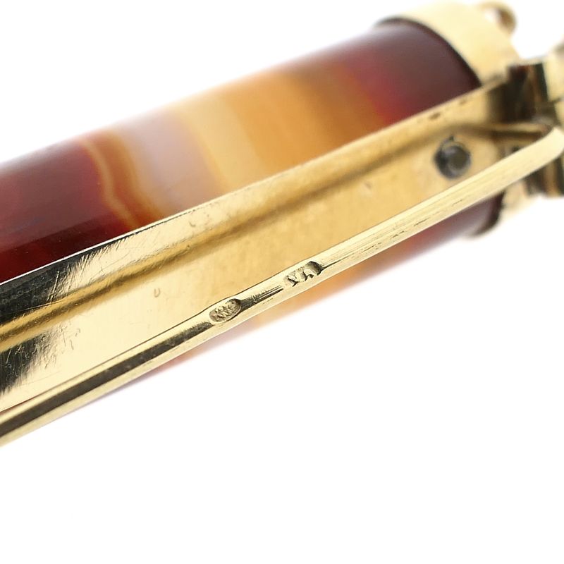 Image 9 of 14 Karat Gold Brooch with Bandagate