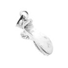 Image 11 of Silver pendant of a women's heel with zirconia