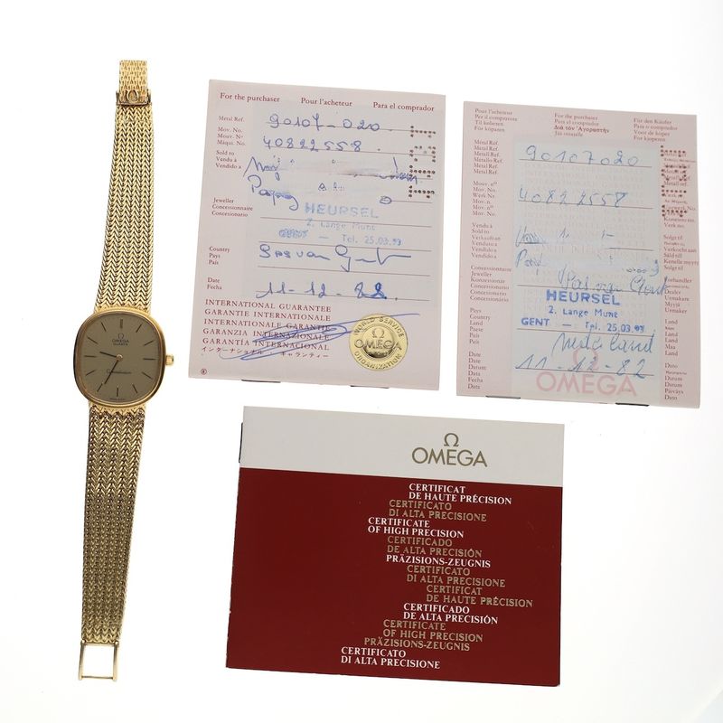 Image 7 of Omega Constellation Quartz 391.8654; Vintage 18k Gold Watch