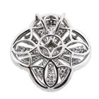 Image 8 of 18K white gold pendant with 1.40 ct. diamonds | Vintage