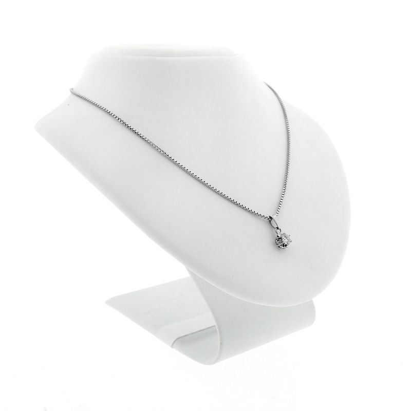 Image 4 of White gold Venetian necklace with pendant | 0.23 ct. diamond | 40 cm