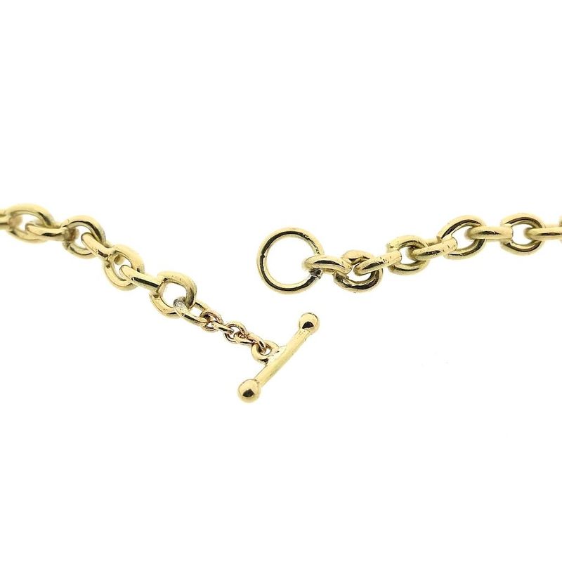 Image 4 of Gold anchor link necklace
