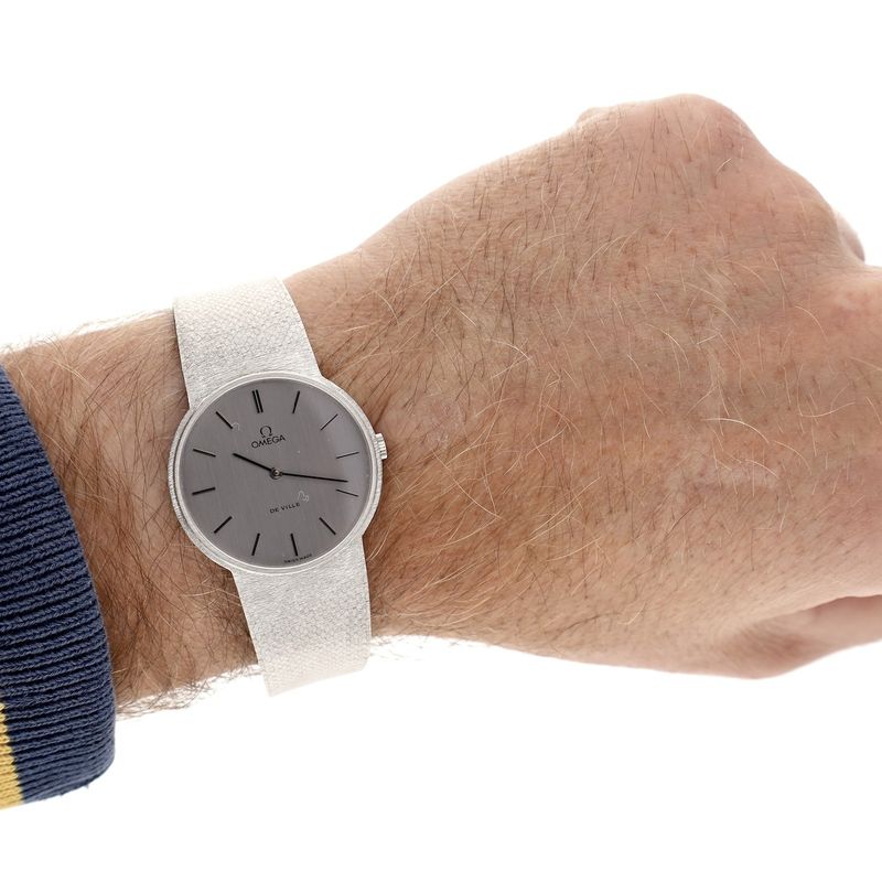 Image 15 of Omega De Ville 311.140; Vintage 18k white gold men's watch