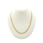 Image 1 of Gold navy gourmet link necklace | 50 cm