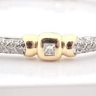 Image 11 of Two-tone gold fantasy link bracelet with diamonds; 2.85 ct.