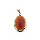 Image 1 of Gold pendant with carnelian