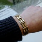 Image 11 of Golden Bismarck link bracelet.