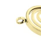 Image 6 of Gold pendant with a spiral and diamond