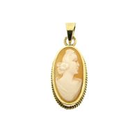 Gold pendant with cameo | Vintage/antique