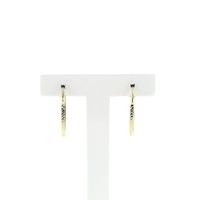 Gold faceted earrings | Ø 22.5 mm