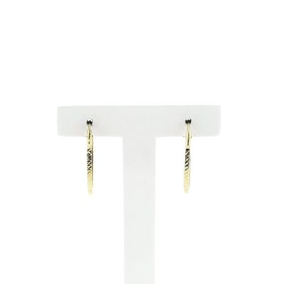 Image 1 of Gold faceted earrings | Ø 22.5 mm