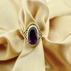Image 2 of 18K Gold Ring with Amethyst | Vintage