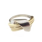 Image 6 of Two-tone gold abstract ring | Vintage