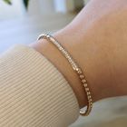 Image 8 of 18 ct. Rose gold stretch bracelet with diamond; approx. 0.40 ct. | Al Coro