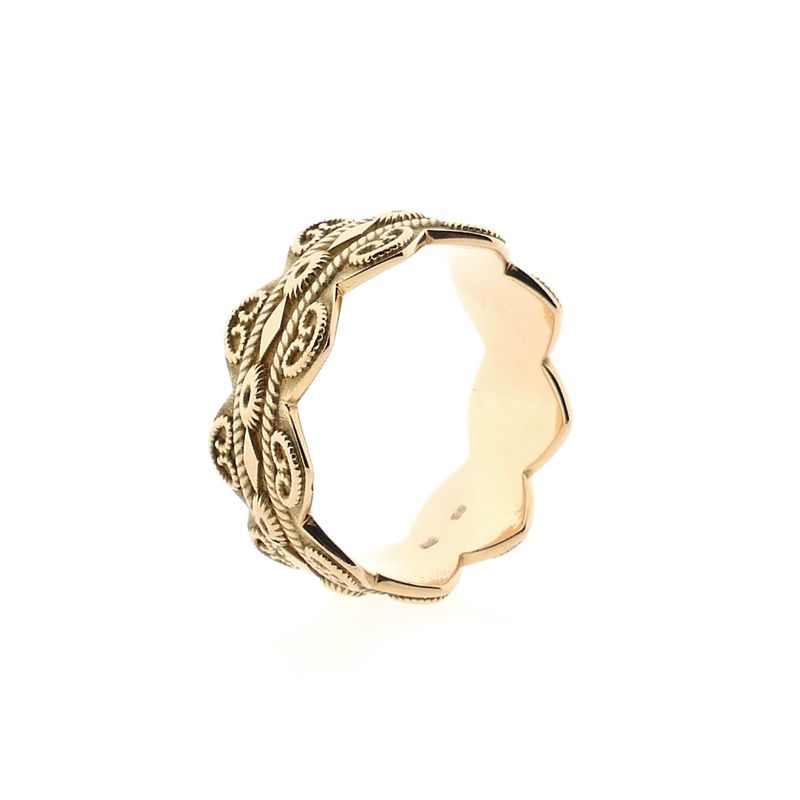 Afbeelding 4 van Vintage gouden filigrain ring