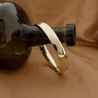 Image 8 of Gold wide slave bracelet; Size M