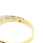 Image 7 of Two-tone gold solitaire ring with diamond; 0.02 ct.