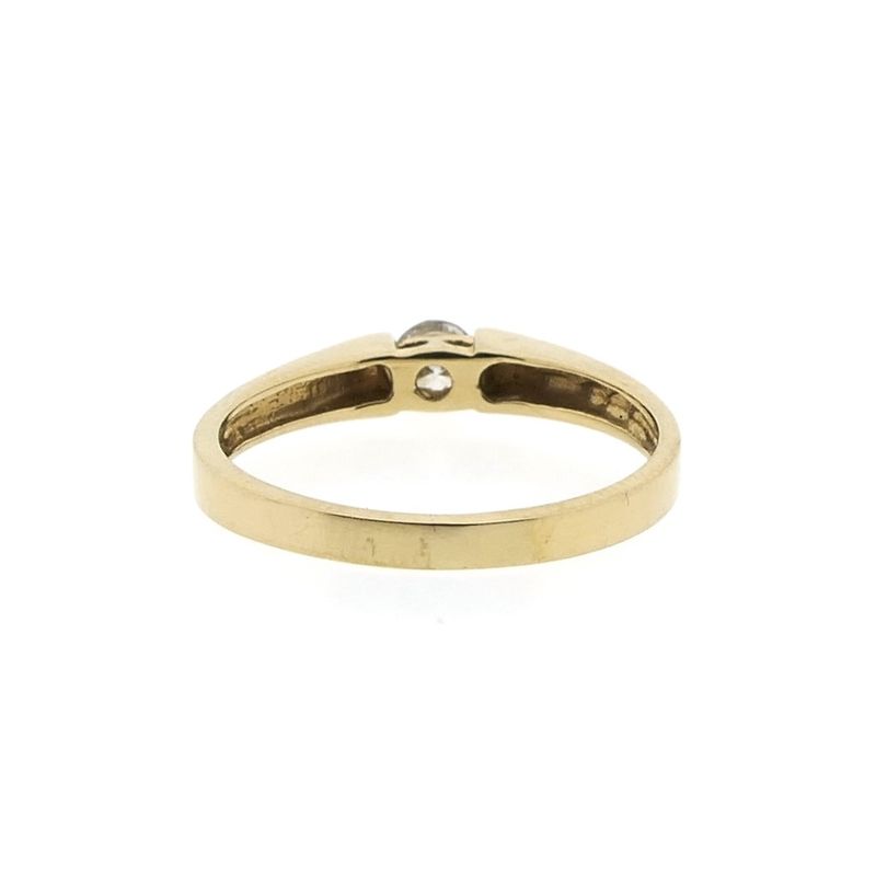 Image 3 of Gold solitaire ring with diamond; 0.25 ct.