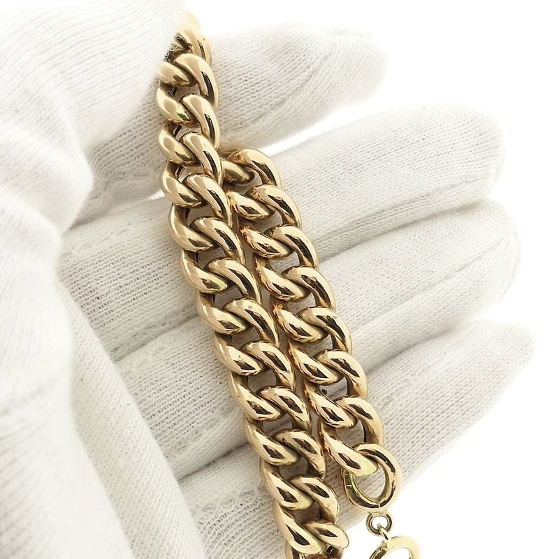 Image 2 of Rose gold gourmet link bracelet