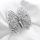 Image 4 of Silver brooch of a butterfly