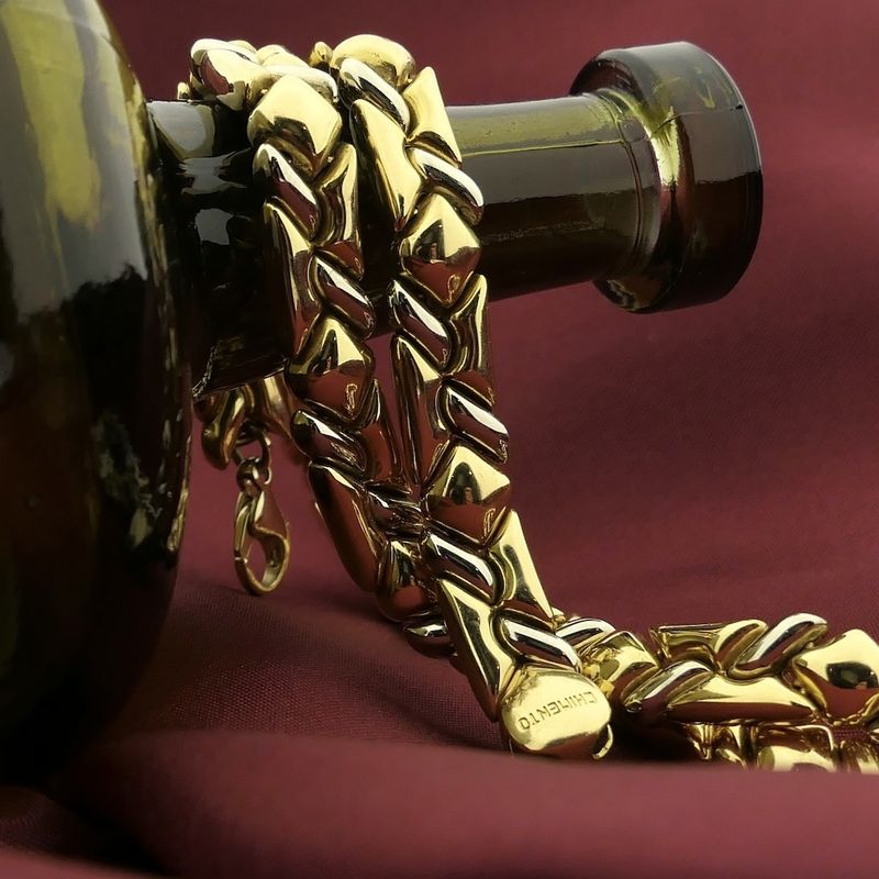 Image 2 of Chimento bicolor gold necklace