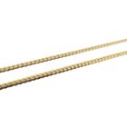 Image 6 of Two-tone gourmet link necklace with 0.035 ct. diamond | 42 cm