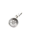 Image 6 of 18K White Gold Minimalist Pendant with Diamond