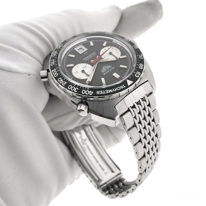 Image 23 of Heuer Autavia 1163; Vintage chronograph men's watch