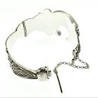 Image 8 of Silver wide bohemian bracelet | Ø 63 mm