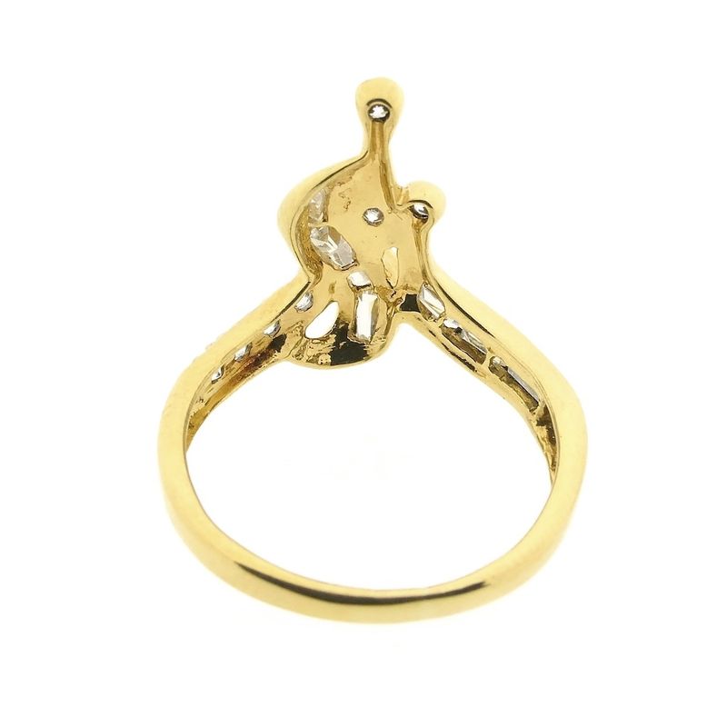 Image 3 of Gold ring with zirconia