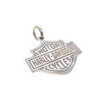 Image 2 of White gold Harley Davidson necklace pendant