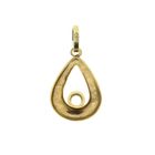 Image 3 of Gold minimalist pendant with zirconia