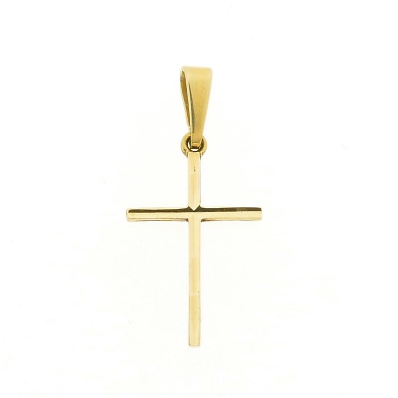 Image 1 of Gold pendant of a cross