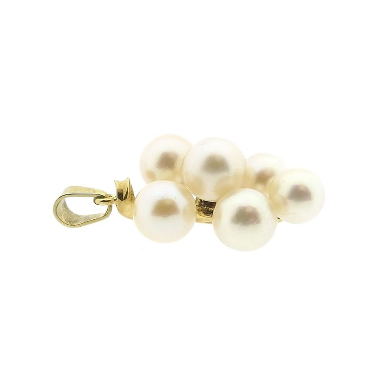 Image 10 of Vintage gold pendant like a cluster of pearls