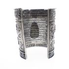 Image 7 of Silver wide Asian bracelet; Bohemian style | approx. Ø 62 mm