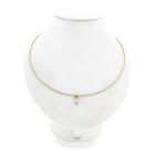Image 1 of Bicolor Gold Omega Link Necklace with Pendant; Dancangelo