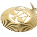 Image 3 of Gold pendant of the zodiac sign Libra