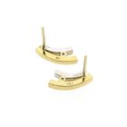 Image 10 of Bicolor gold stud earrings with diamonds