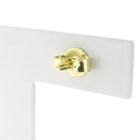 Image 5 of Gold solitaire stud earrings with diamond; 0.32 ct.