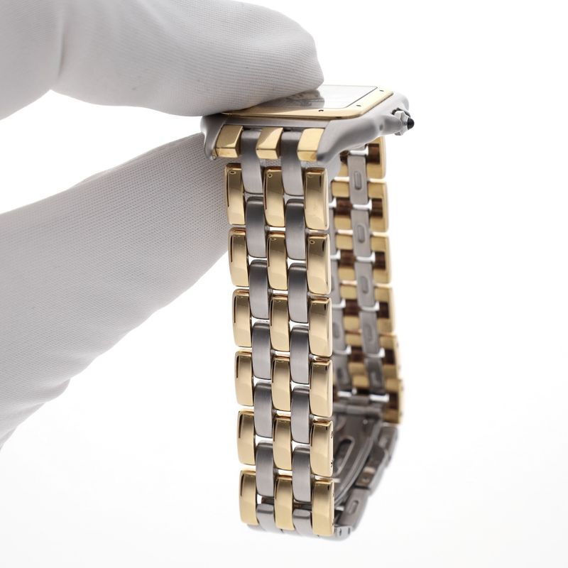 Image 20 of Cartier Panthère '3 Row' Large/Jumbo 183957; 18ct. Gold/steel watch