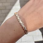 Image 5 of Two-tone gold fantasy link bracelet | 20 cm