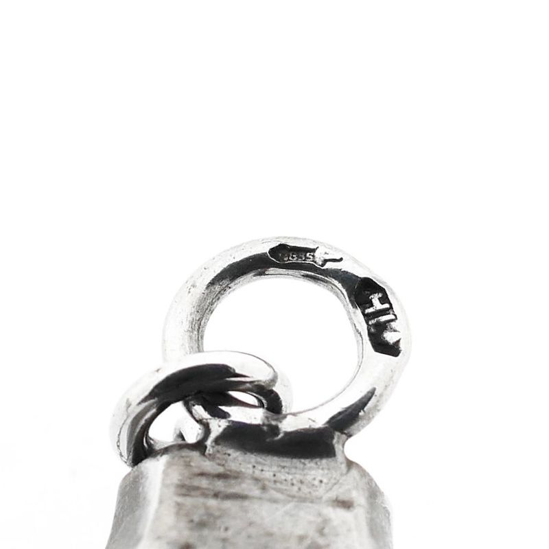 Image 3 of Antique Silver Necklace with Knitting Needle Caps
