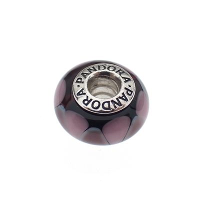 Image 1 of Pandora charm; Silver; Captivating Purple