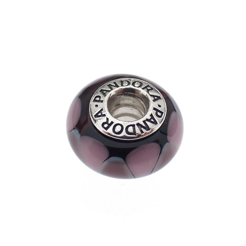 Image 1 of Pandora charm; Silver; Captivating Purple