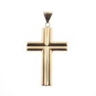 Image 3 of Two-tone gold pendant of a cross with corpus