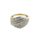 Image 2 of Gold pavé ring with diamonds; 1.31 ct.
