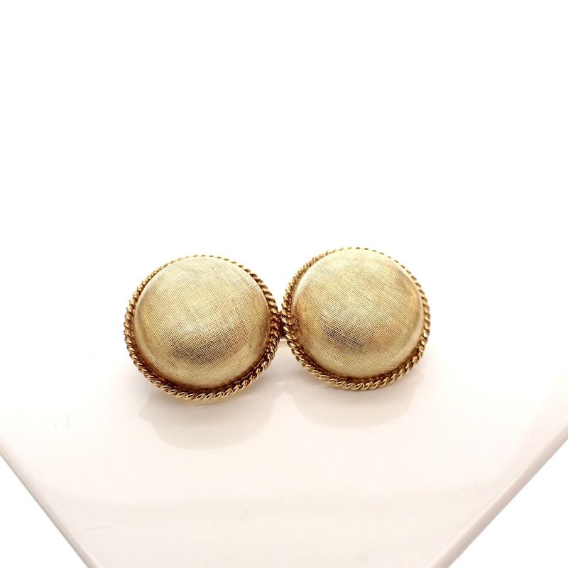 Image 3 of Antique gold brooch with two buttons