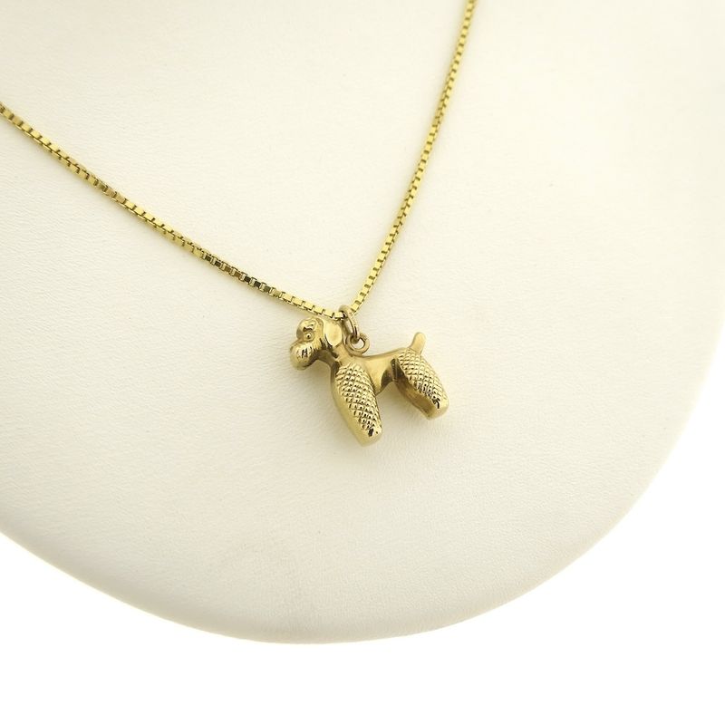 Image 7 of Gold pendant of a dog | Miniature Schnauzer