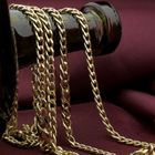 Image 3 of Long gold gourmet link necklace | 80.5 cm